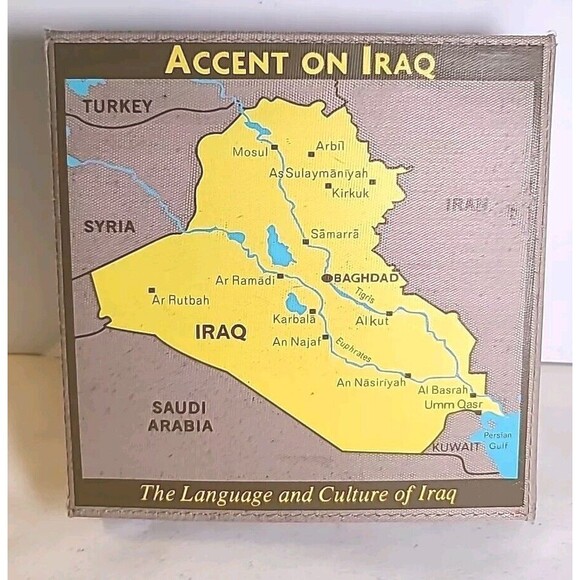 Vintage ACCENT ON IRAQ Language and Culture of Iraq Flashcards Learn Set - Picture 1 of 10